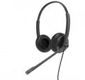 Yealink UHD342  Wideband 3.5mm Dual Headset, Leather Ear Cushion, For Yealink IP Phones, Controller Not Included, Comfortable Wear - Image 1