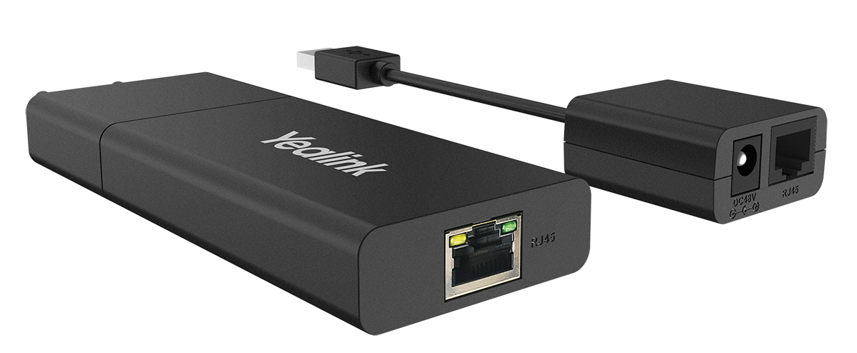 Yealink USB2CAT5E-EXT USB extender, CAT5e extension kit, 40m USB transmission, USB Type-A peripherals, meeting rooms, AV systems, flexible deployment - Image 1
