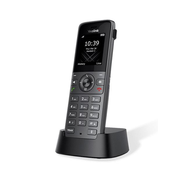 Yealink W73H High-Performance IP DECT Handset, HD Audio, Long Standby Time of 400 hours,Up to 35hours talk time, Noise Reduction, Microsoft SIPGateway - Image 1