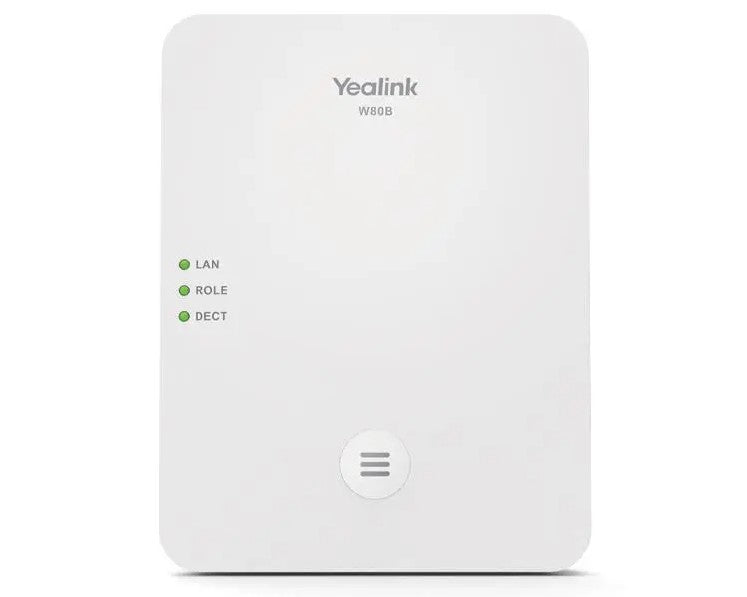 Yealink W80B Wireless DECT IP Multi-Cell System Solution, Up to 100 parallel calls, Up to 100 handsets, Up to 100 SIP accounts, Support PoE & IPv6I - Image 1