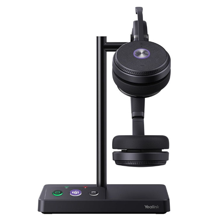 LAST STOCK Yealink WH62 Dual Teams DECT Wireless Headset Headset, Busylight On Headset, Leather Ear Cushions, Acoustic Shield Technology, Built-in Rin - Image 1