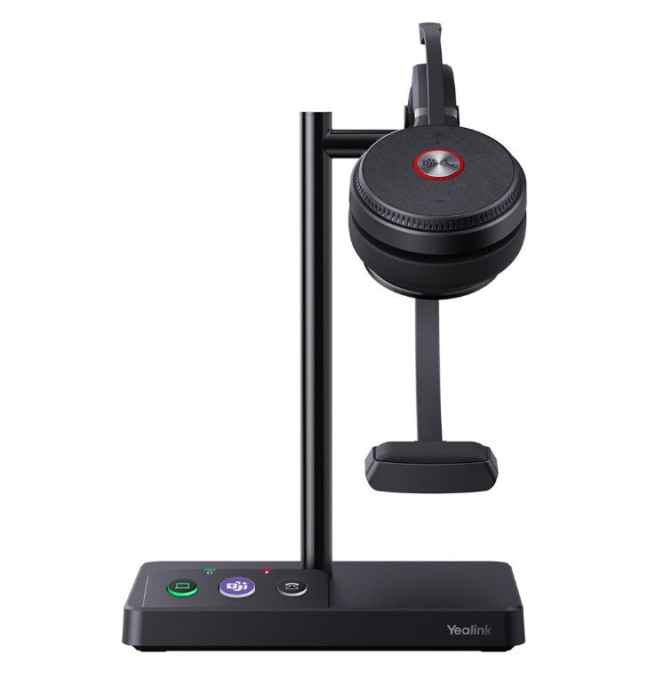 LAST STOCK Yealink WH62 Mono Teams DECT Wireless Headset, Busylight On Headset, Leather Ear Cushions, Multi-devices connection, Breathable Wearing, HD - Image 2