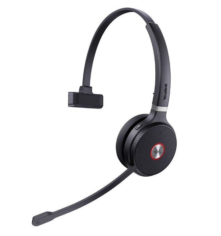 LAST STOCK Yealink WH62 Mono Teams DECT Wireless Headset, Busylight On Headset, Leather Ear Cushions, Multi-devices connection, Breathable Wearing, HD - Image 3