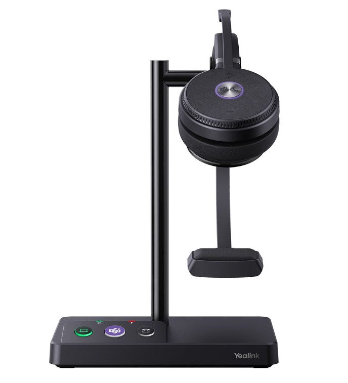 LAST STOCK Yealink WH62 Mono Teams DECT Wireless Headset, Busylight On Headset, Leather Ear Cushions, Multi-devices connection, Breathable Wearing, HD - Image 1