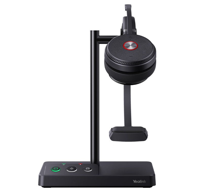 LAST STOCK Yealink WH62 Mono UC DECT Wireless Headset, Busylight On Headset, 2 Micro-USB Connection, Leather Ear Cushions (IPY-WH62-MONO-TEAMS alterna - Image 1