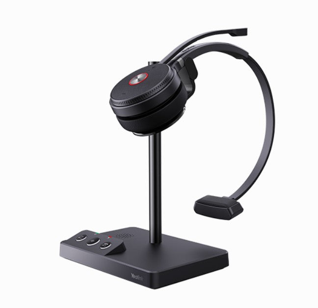 LAST STOCK Yealink WH62 Mono UC DECT Wireless Headset, Busylight On Headset, 2 Micro-USB Connection, Leather Ear Cushions (IPY-WH62-MONO-TEAMS alterna - Image 2