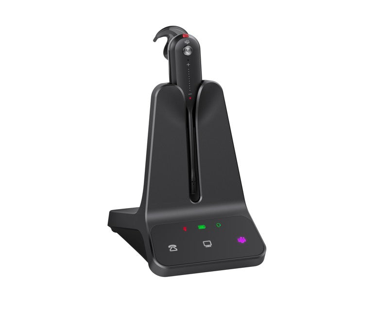 Yealink WH63 E2 Convertible DECT Wireless Teams Headset 8 hours talk time185m Wireless range Dual microphone Multi-device Connectivity - Image 1