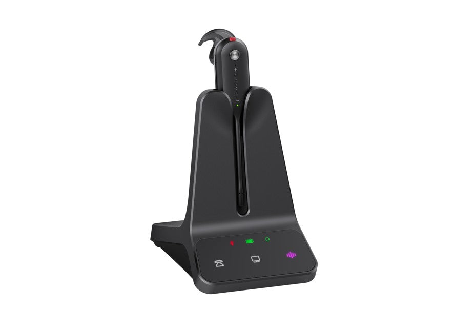 Yealink WH63 E2 Convertible DECT Wireless UC Headset 8 hours talk time185m Wireless range Dual microphone Multi-device Connectivity - Image 1
