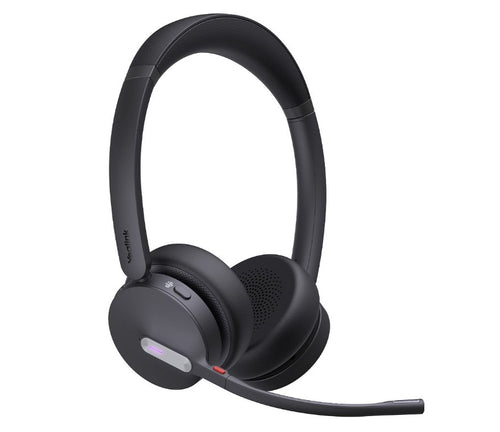 *LS Yealink WH64 Hybrid Dual UC DECT Wireless Headset, DECT & Bluetooth Hybrid Wireless Technology, 3-Mic Noise Cancellation, UC Certified, Dongle WDD - Image 1