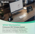 Yealink WH64 Dual Workstation, Yealink WH64 Workstation is an industry-leading DECT wireless headset with dual/single-ear options for seamless desktop - Image 1