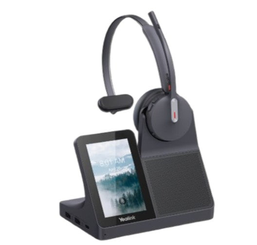 Yealink WH64 Mono Workstation, Yealink WH64 Workstation is an industry-leading DECT wireless headset with dual/single-ear options for seamless - Image 1
