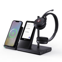 Yealink WH66 Dual Teams DECT Wireless Headset, UC Workstation, HD Voice, 2-Mic Noise Cancellation&330° Adjustable, Leather Ear Cushions, Teams, Zoom - Image 4