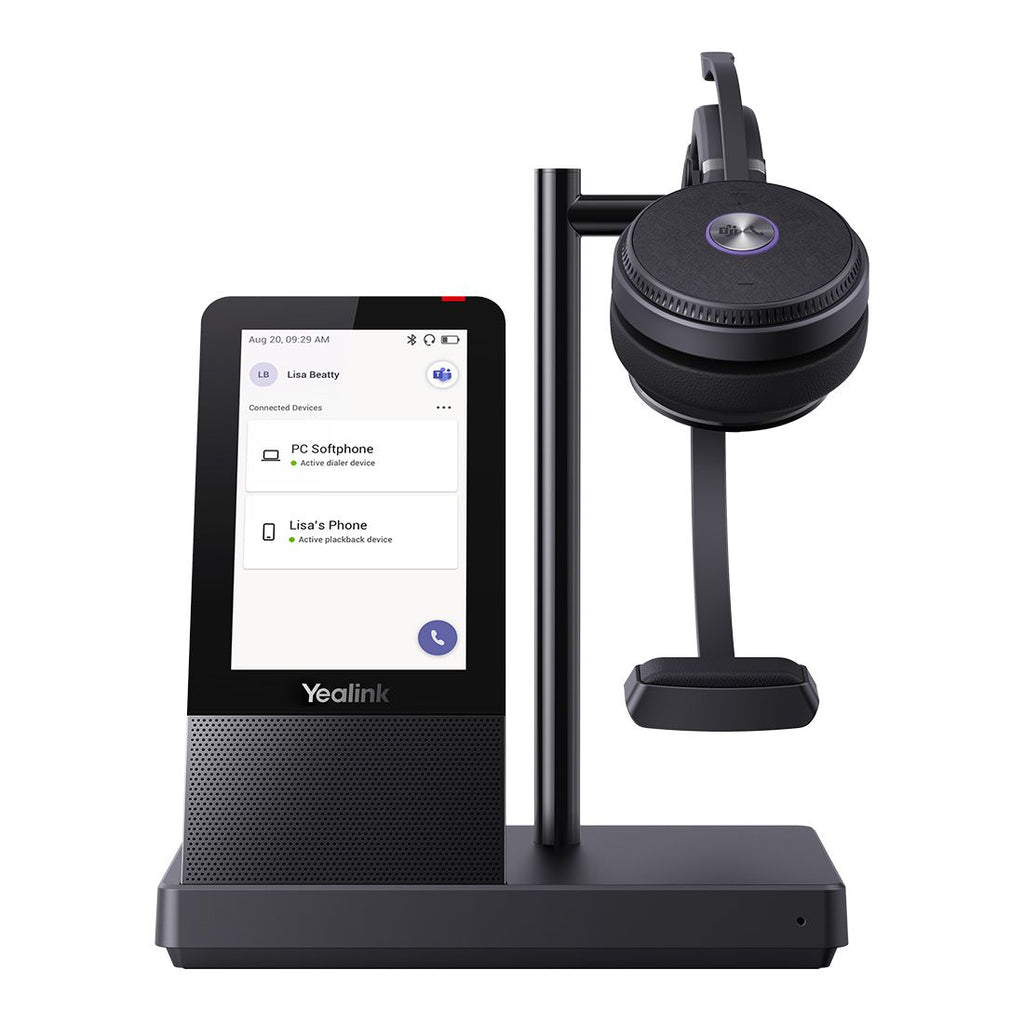Yealink WH66 Mono Teams DECT Wireless Headset, UC Workstation, HD Voice, 2-Mic Noise Cancellation&330° Adjustable, Leather Ear Cushions, Zoom - Image 5