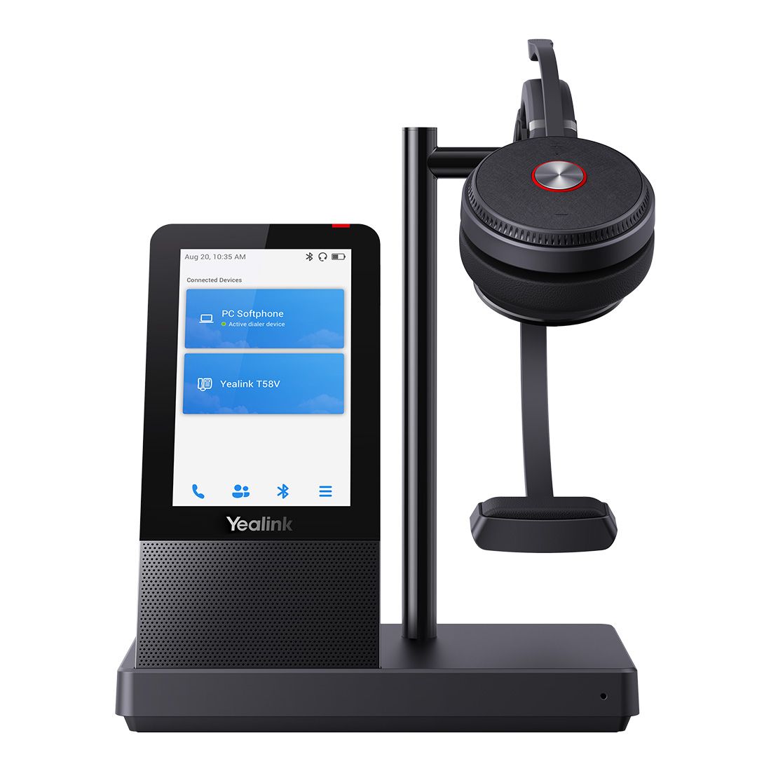 Yealink WH66 Mono UC DECT Wireless Headset, UC Workstation, HD Voice, 2-Mic Noise Cancellation&330° Adjustable, Leather Ear Cushions,Teams Certified - Image 2