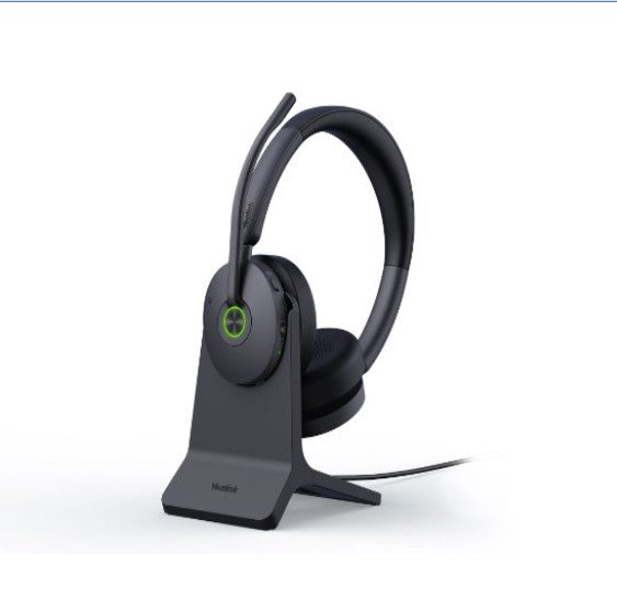 Yealink WH68 Hybrid with Charging Stand DECT & Bluetooth  Wireless Technology, 4-Mic Hybrid ANC, 4-Mic Noise Cancellation, All-Day-Wearing Comfort - Image 1
