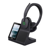 Yealink WH68 DECT + Bluetooth dual-mode, USB-A, USB-C, wireless headset workstation, noise-cancelling headset, touchscreen hub - speakerphone - Image 2