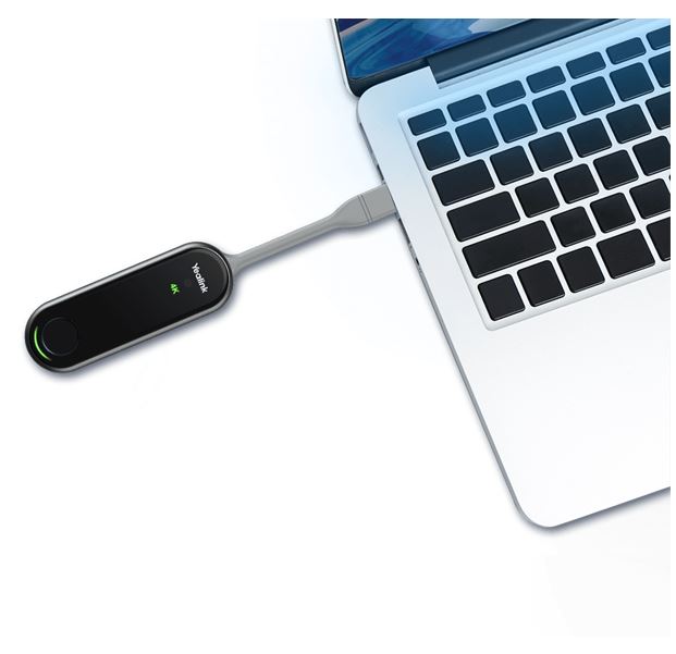 Yealink WPP30 Wireless Presentation Pod | One-click, Trouble-free Presentations, Plug & Play, Hardware Encoding, 4K UHD, Wifi 16 High-speed Chip - Image 2
