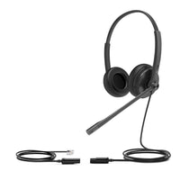 Yealink YHS34 Dual Wired Headset with QD to RJ Port, Noise-Canceling Headset, Binaural Ear, RJ9, QD Cord, Leather Ear Piece, Hearing Protection - Image 4
