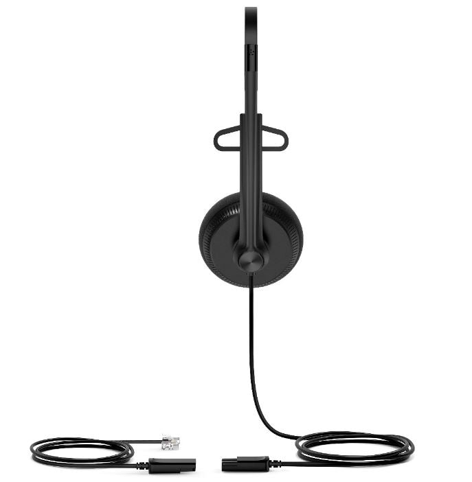 Yealink YHS34 Mono Wired Headset with QD to RJ Port, Wideband Noise-Canceling Headset, Monaural Ear, RJ9, QD Cord, Leather Ear Piece, Hearing Protecti - Image 2