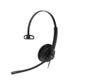 Yealink YHS34 Mono Wired Headset with QD to RJ Port, Wideband Noise-Canceling Headset, Monaural Ear, RJ9, QD Cord, Leather Ear Piece, Hearing Protecti - Image 1