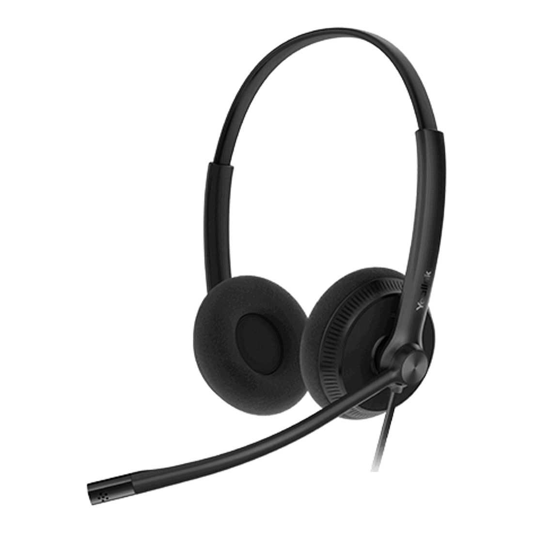 Yealink YHS34 Lite Dual Wired Headset with QD to RJ Port, Wideband Noise-Canceling Headset, Binaural Ear, RJ9, QD Cord, Foamy Ear Cushion - Image 1