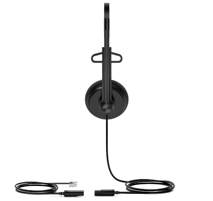 Yealink YHS34 Lite Mono Wired Headset with QD to RJ Port, Wideband Noise-Canceling Headset, Monaural Ear, RJ9, QD Cord, Foamy Ear Cushion - Image 2
