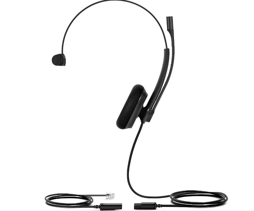 Yealink YHS34 Lite Mono Wired Headset with QD to RJ Port, Wideband Noise-Canceling Headset, Monaural Ear, RJ9, QD Cord, Foamy Ear Cushion - Image 4