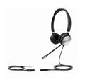 Yealink YHS36 Dual Wideband Headset for IP phone, Binaural Ear, RJ9 Headset Jack, Noise-canceling Microphone, Hearing Protection, Leather Ear Cushions - Image 1