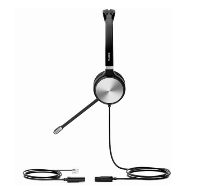 Yealink YHS36 Dual Wideband Headset for IP phone, Binaural Ear, RJ9 Headset Jack, Noise-canceling Microphone, Hearing Protection, Leather Ear Cushions - Image 4