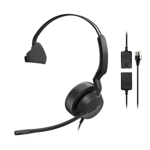 Yealink YHS36 E2 Mono, single-ear version of the YHS36 E2, HD audio, noise-canceling microphone, and plug-and-play RJ9 connectivity, lighter - Image 1