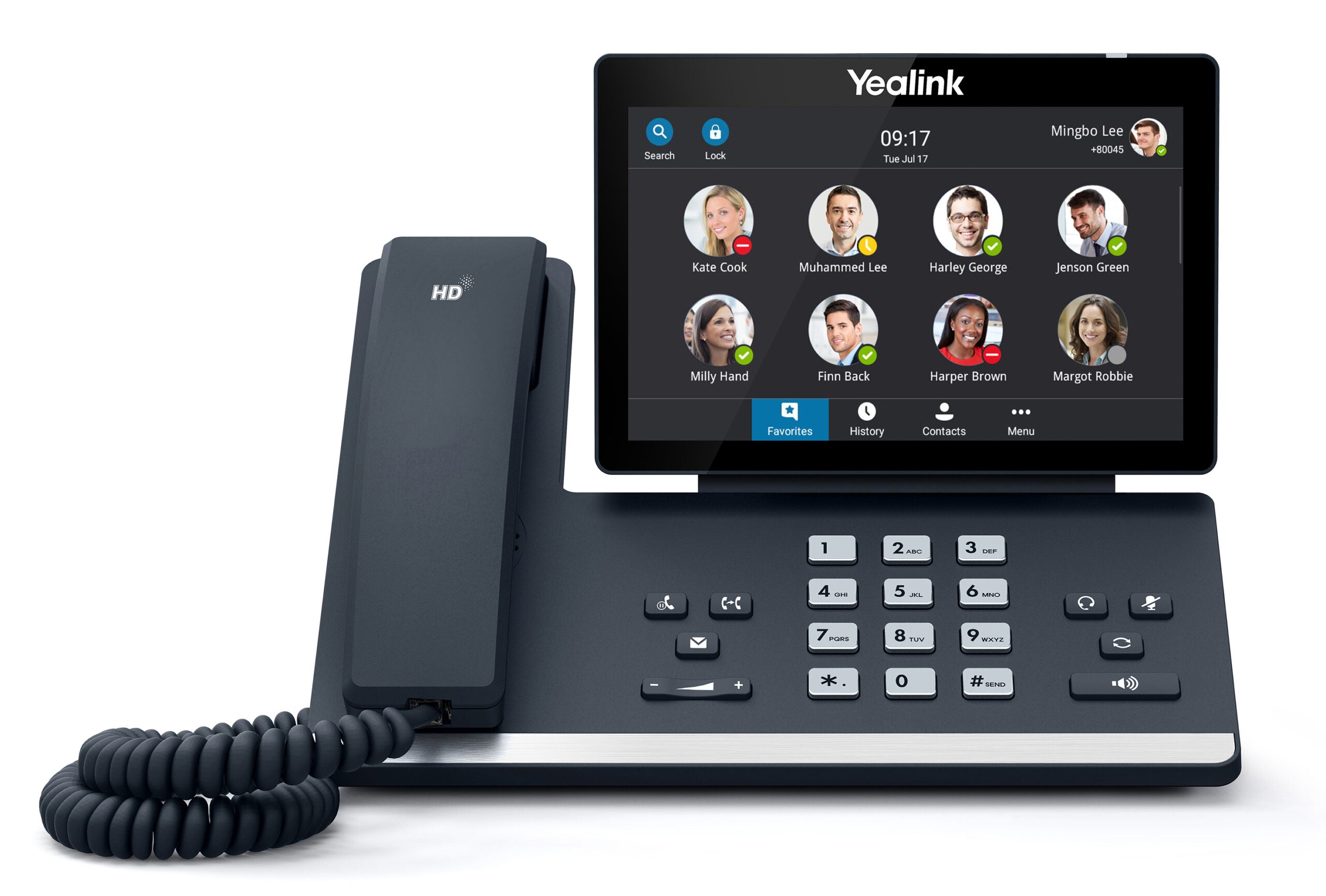 Yealink ZOOM-MP58-WH Zoom Edition Wireless Bluetooth Handset (Power Adapter & Wall Mount Bracket Optional), HD Audio, Android, Noise Proof Technology - Image 2