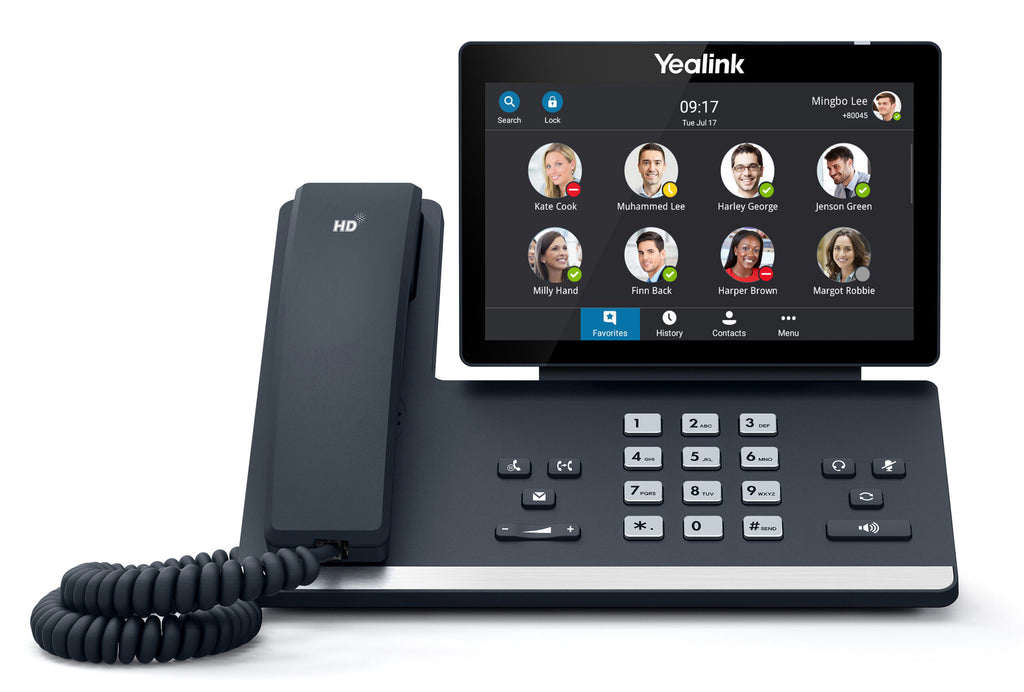 Yealink ZOOM-MP58-WH Zoom Edition Wireless Bluetooth Handset (Power Adapter & Wall Mount Bracket Optional), HD Audio, Android, Noise Proof Technology - Image 1
