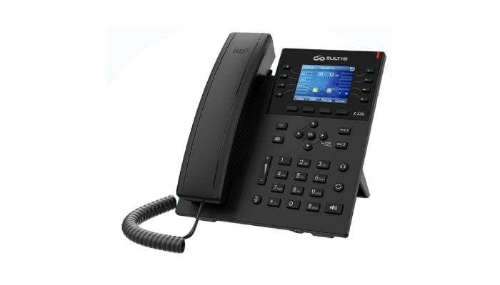 Zultys Z 23GE IP Phone, The Top of the Z Series, HD Audio, Wireless Headset Support (EHS),Supports 5-way local conferencing, Bluetooth - Image 1