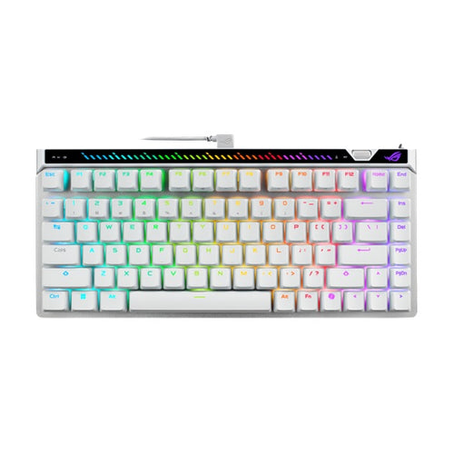 ASUS M705 ROG Falchion Ace 75 HE Gaming Keyboard - WHITE, HFXV2Magnetic, USB2.0TypeC, 75%,8000Hz, 0.125ms, Windows10/11, GearLink - Image 1
