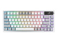 ASUS ROG AZOTH/NXSM/PBT/WHT Gaming Keyboard, OLED Display, NX Storm Switch, 75 Keys, Tri-mode Connection, White, Tactile Bump/Clicky - Image 1