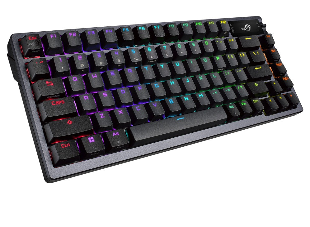 ASUS ROG AZOTH/NXSW/US/PBT (Snow Switch) Gaming Keyboard, OLED Display, NX Snow Switch, 75 Keys, Tri-mode Connection, Quiet - Image 2