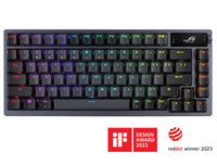 ASUS ROG AZOTH/NXSW/US/PBT (Snow Switch) Gaming Keyboard, OLED Display, NX Snow Switch, 75 Keys, Tri-mode Connection, Quiet - Image 2