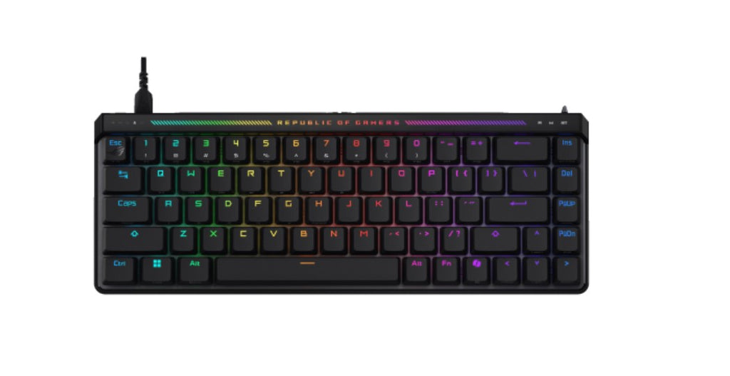 ASUS ROG Falchion Ace HFX 65% Compact Gaming Keyboard, Magnetic Switches,  Interactive Touch Panel, Dual USB-C Ports - Image 2