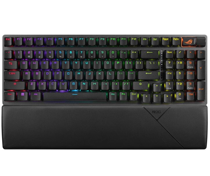ASUS ROG STRIX SCOPE II 96 WL Snow Switch NX Wireless Gaming Mechanical Keyboard, Tri-mode Connection, Streamer hotkeys, Multifunction controls - Image 2