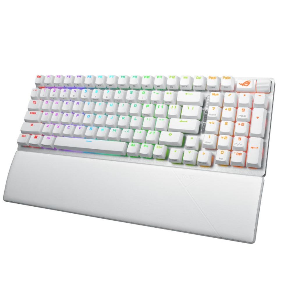 ASUS ROG STRIX SCOPE II 96 WL Snow Switch NX Wireless Gaming Mechanical Keyboard, Tri-mode Connection, Streamer hotkeys, PBT Keycaps (White), Quiet - Image 2