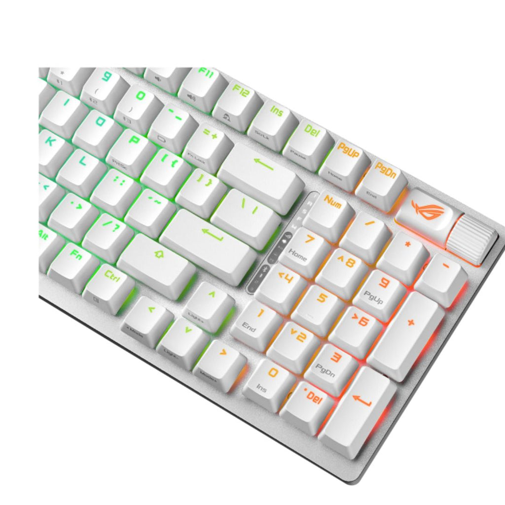 ASUS ROG STRIX SCOPE II 96 WL Snow Switch NX Wireless Gaming Mechanical Keyboard, Tri-mode Connection, Streamer hotkeys, PBT Keycaps (White), Quiet - Image 3