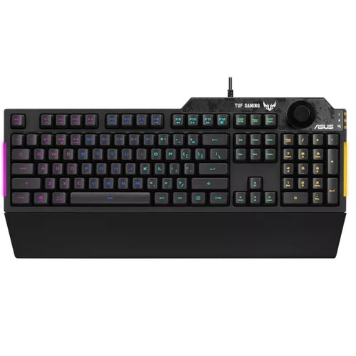 ASUS RA04 TUF GAMING K1 RGB Keyboard, Volume Knob, 19 Key Rollover, Spill Resistance, Programmable Keys - Image 1