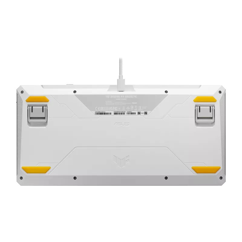 ASUS TUF Gaming K4 Magnetic - White, magnetic switches, 8000Hz polling, 0.1–3.3mm actuation, RGB, hot-swappable, PBT keycaps, USB-C - Image 4