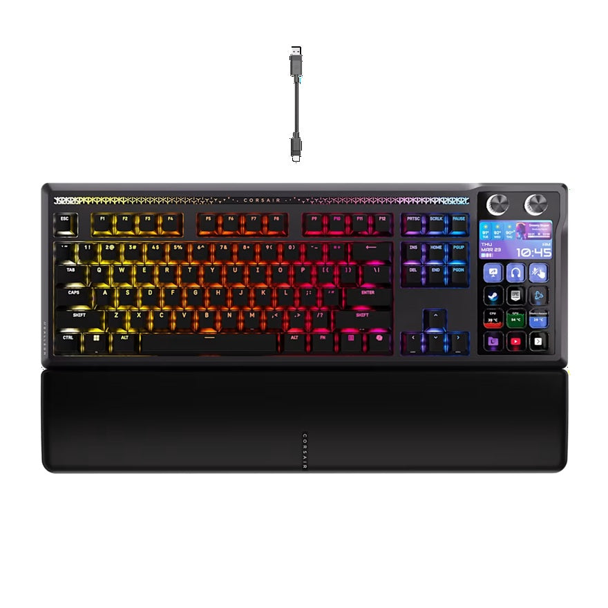Corsair Galleon 100 SD Stream Deck-Integrated Full-Size Wired Mechanical Gaming Keyboard - Black - Image 2