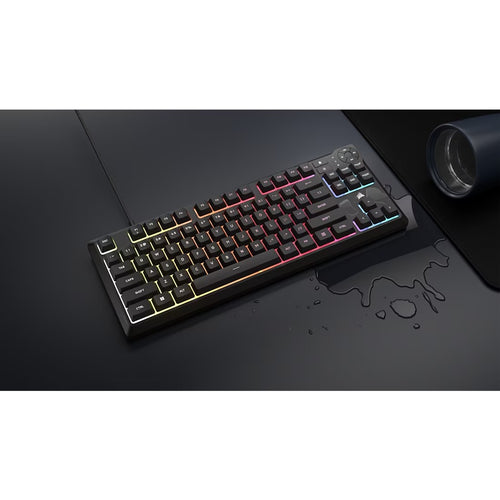 Corsair K55 CORE TKL RGB Gaming Keyboard, 1000Hz, 12KRO, rubber-dome switched, USB 2.0 wired, dedicated media/WIN lock, iCUE support - Image 2