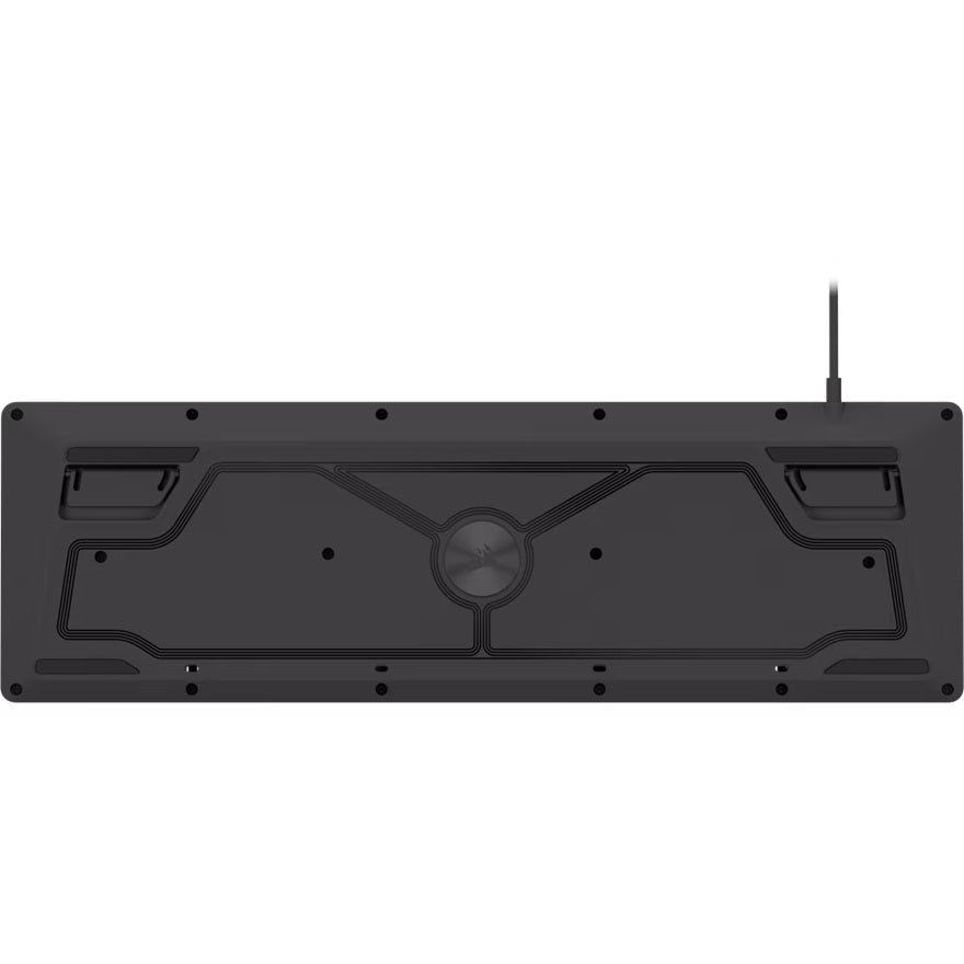 Corsair K55 CORE RGB Gaming Keyboard — Black, Extended layout, 12KRO, 6 macro keys, rubber dome switches, USB wired, iCUE support, media controls - Image 3