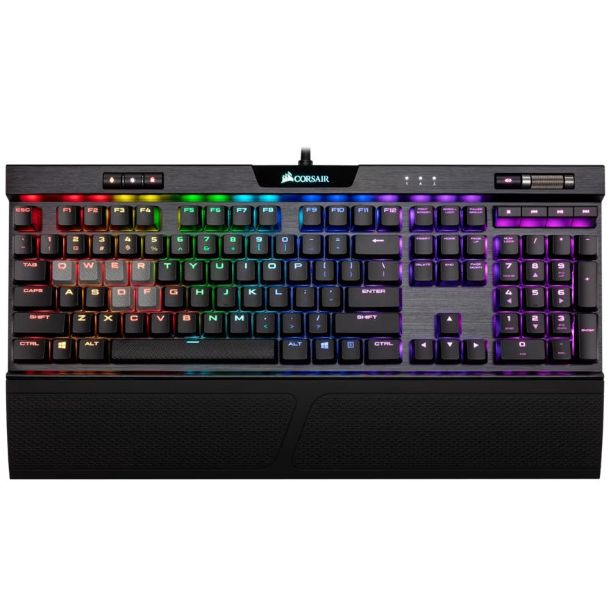 Corsair K70 RGB PRO Mechanical Gaming Keyboard, Backlit RGB LED, CHERRY MX SPEED, Black, Black PBT Keycaps Professional Gaming(LS) - Image 1