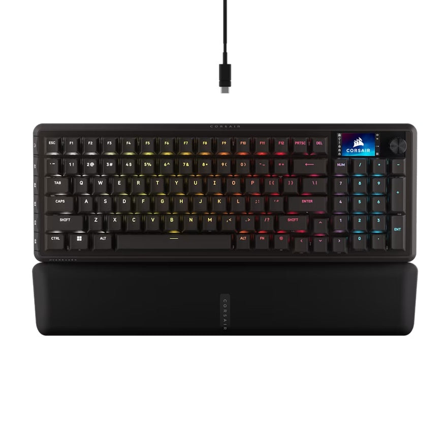 Corsair Vanguard 96 Mechanical Gaming Keyboard, CORSAIR MLX Plasma, 8kHz, NKRO, 8MB, USB3.0, magnetic wrist rest, MLX Plasma switches, wired - Image 5