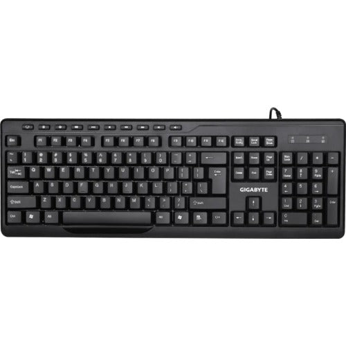(LS) Gigabyte KM6300 USB Wired Keyboard & Mouse Combo multimedia controls 1000dpi Adjustable Portable slim receiver Stylish design comfort - Image 2