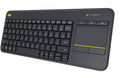 Logitech K400 Plus Wireless Keyboard with Touchpad & Entertainment Media Keys Tiny USB Unifying receiver for HTPC connected TVs ~KBLT-K830BT - Image 1